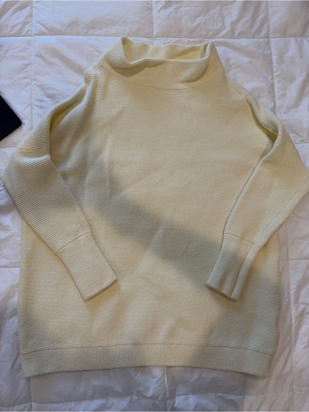 Free People Soft Cream Turtleneck Sweater - Women's Cozy Knit